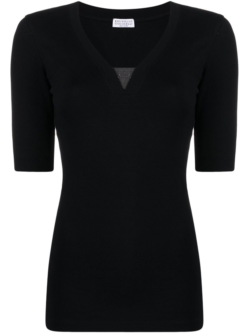 Brunello Cucinelli Women Cotton V-Necked Sweater BRUNELLO CUCINELLI