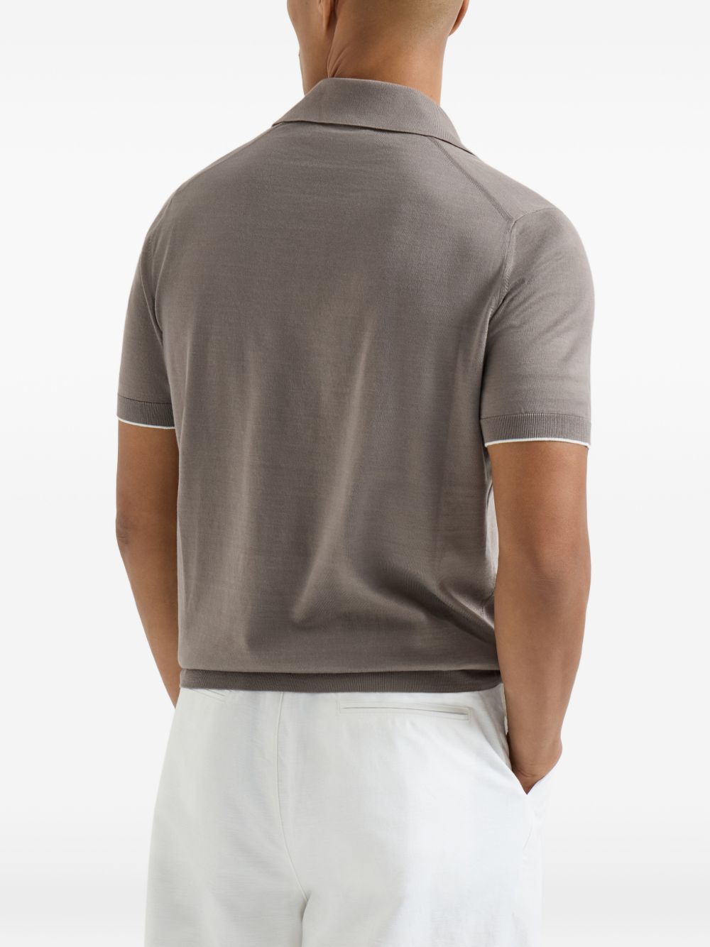 Brunello Cucinelli Men Logo Cotton Polo Shirt BRUNELLO CUCINELLI