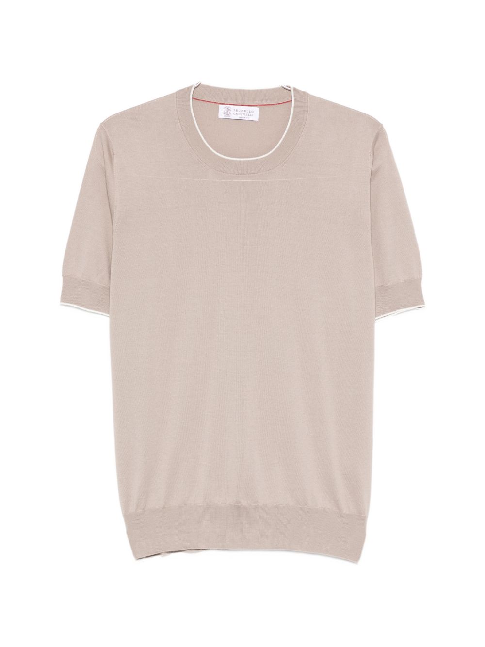Brunello Cucinelli Men Knitted Cotton T-Shirt BRUNELLO CUCINELLI