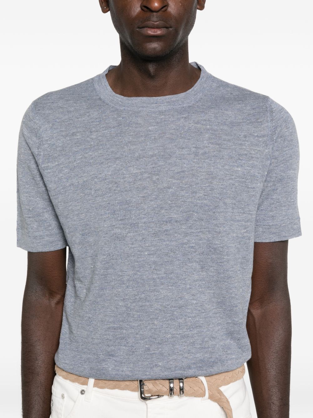 Brunello Cucinelli Men Linen Blend Sweater BRUNELLO CUCINELLI