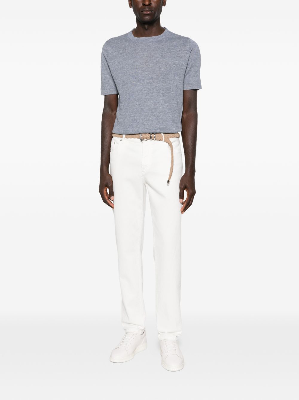 Brunello Cucinelli Men Linen Blend Sweater BRUNELLO CUCINELLI