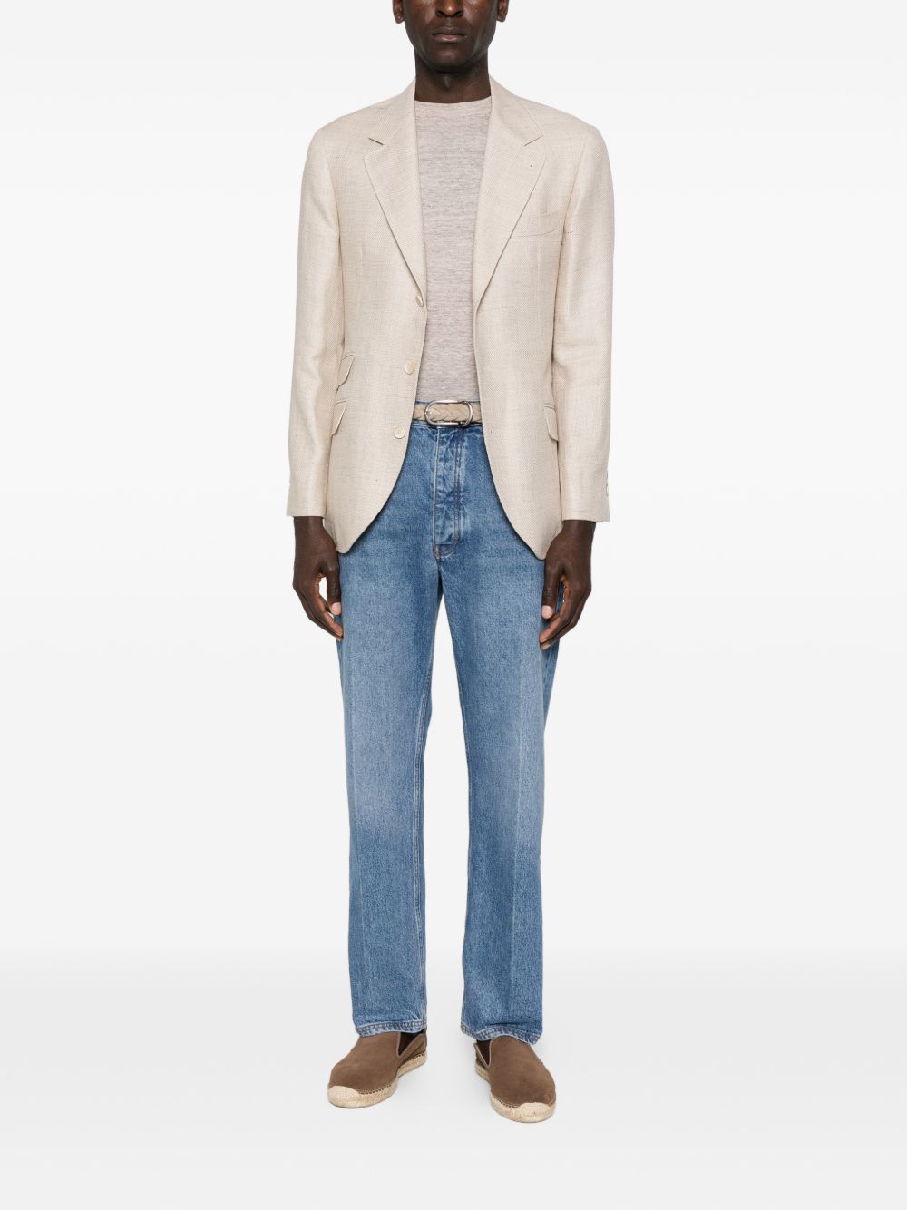 Brunello Cucinelli Men Linen Blend Sweater