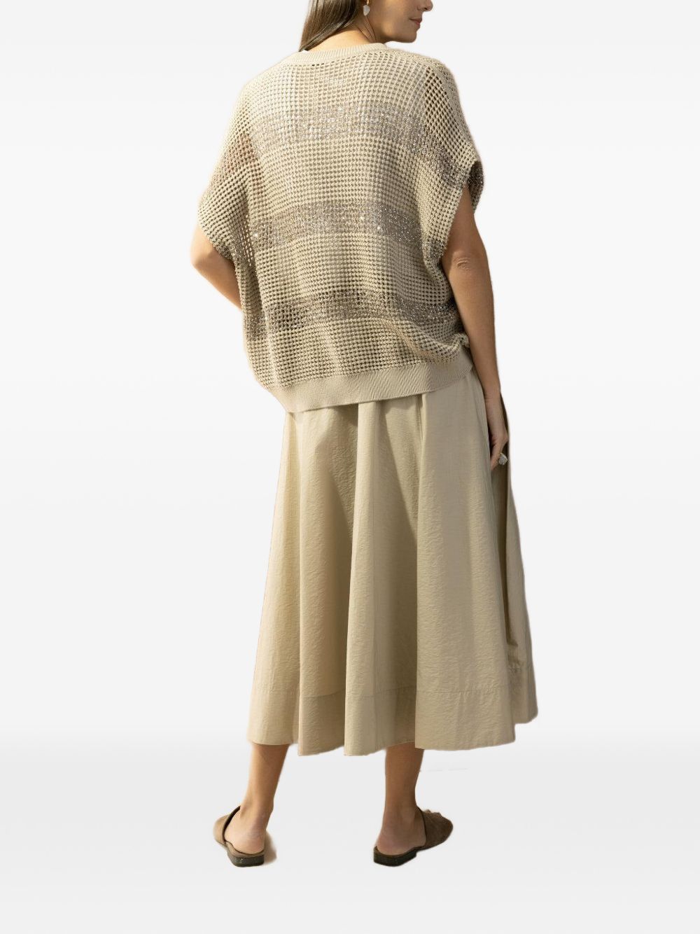 Brunello Cucinelli Women Striped Cotton Sweater BRUNELLO CUCINELLI
