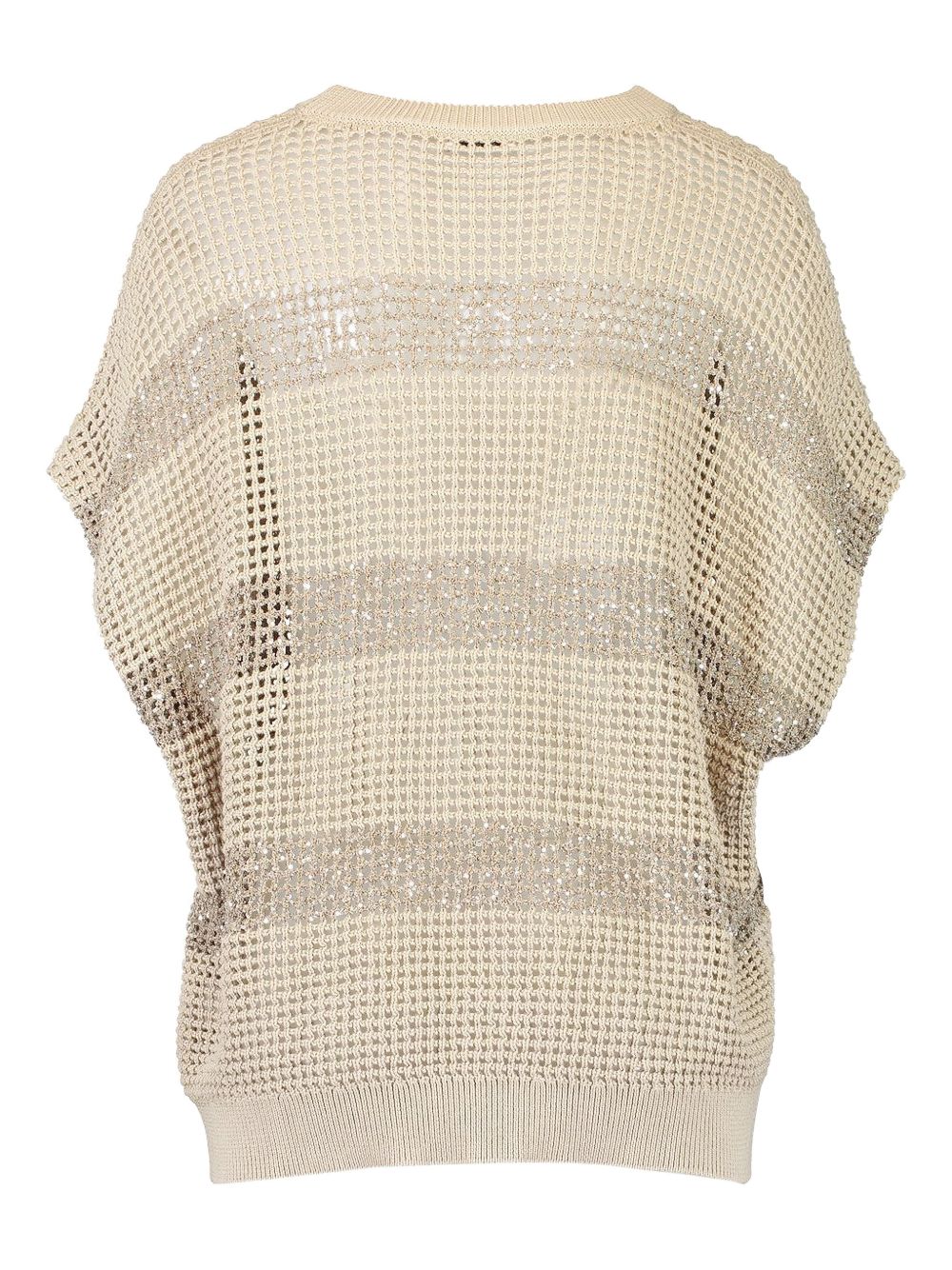 Brunello Cucinelli Women Striped Cotton Sweater BRUNELLO CUCINELLI