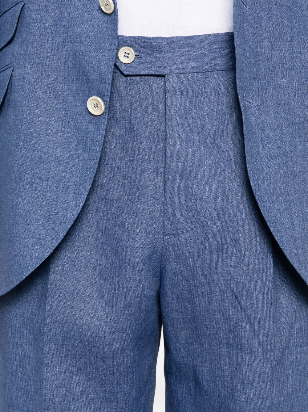 Brunello Cucinelli Men Linen Single-Breasted Suit