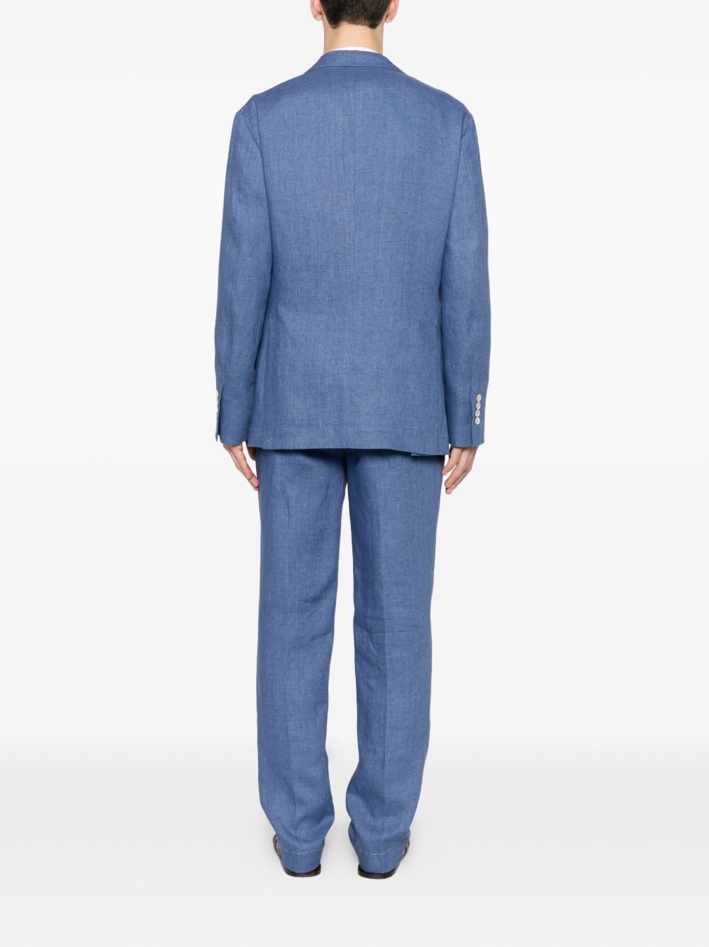 Brunello Cucinelli Men Linen Single-Breasted Suit