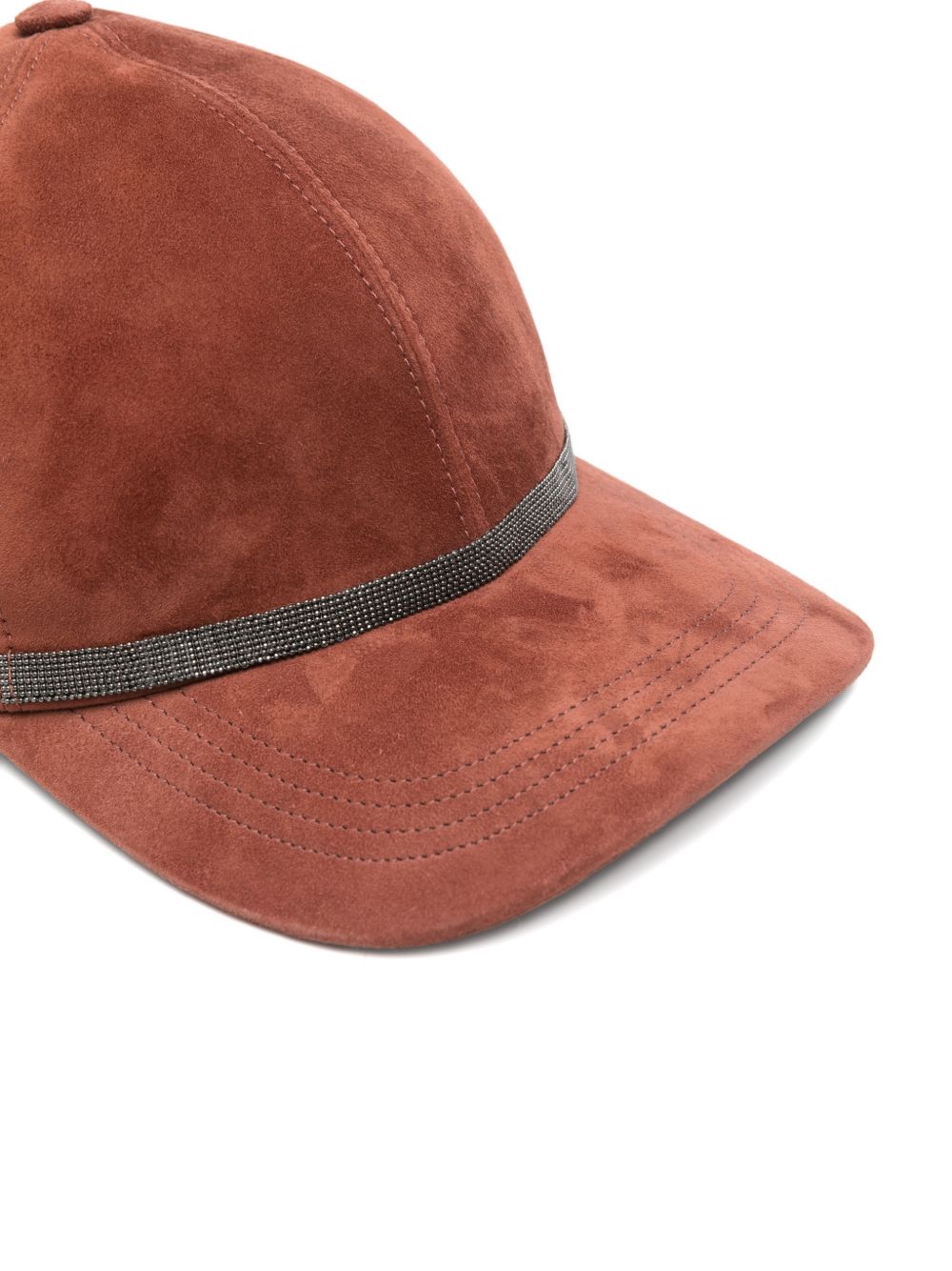 Brunello Cucinelli Women Leather Baseball Cap BRUNELLO CUCINELLI