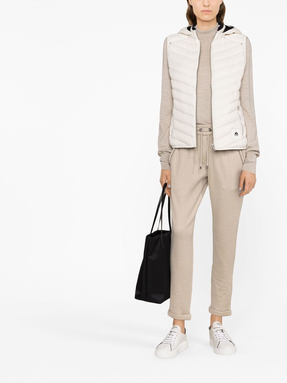 Brunello Cucinelli Women Cotton And Silk Blend Trousers BRUNELLO CUCINELLI