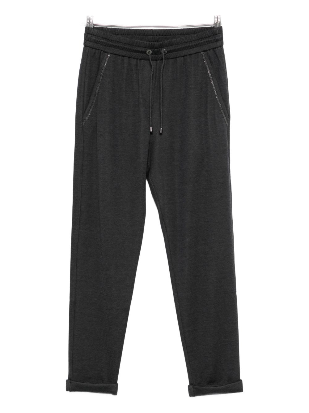 Brunello Cucinelli Women Cotton And Silk Blend Trousers BRUNELLO CUCINELLI