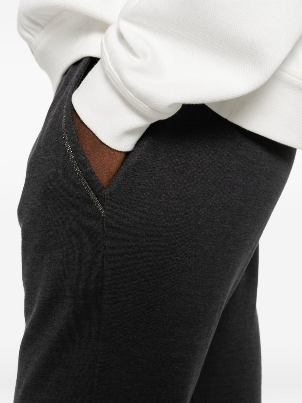 Brunello Cucinelli Women Cotton And Silk Blend Trousers BRUNELLO CUCINELLI