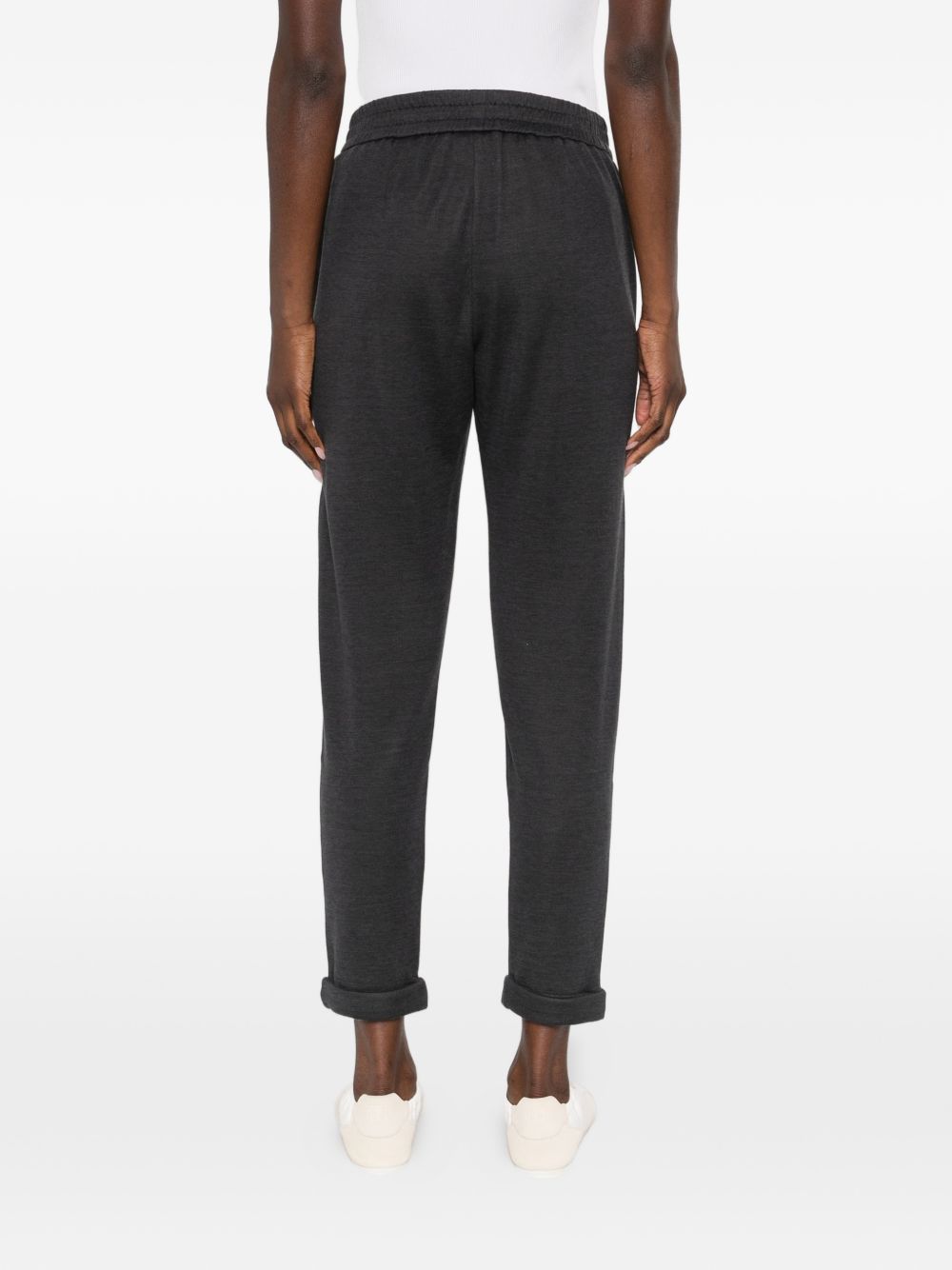 Brunello Cucinelli Women Cotton And Silk Blend Trousers BRUNELLO CUCINELLI