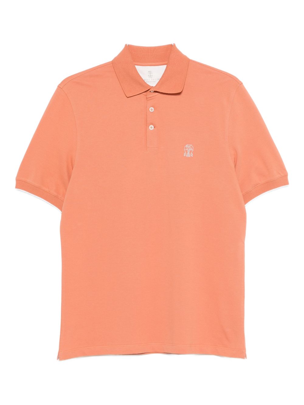 Brunello Cucinelli Men Logo Cotton Polo Shirt