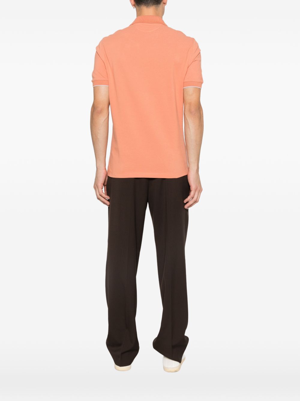 Brunello Cucinelli Men Logo Cotton Polo Shirt