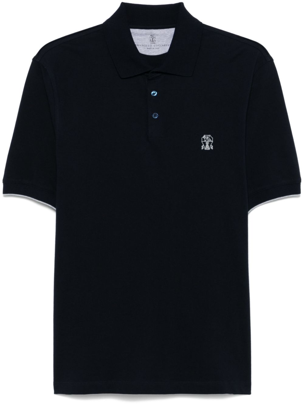 Brunello Cucinelli Men Logo Cotton Polo Shirt BRUNELLO CUCINELLI