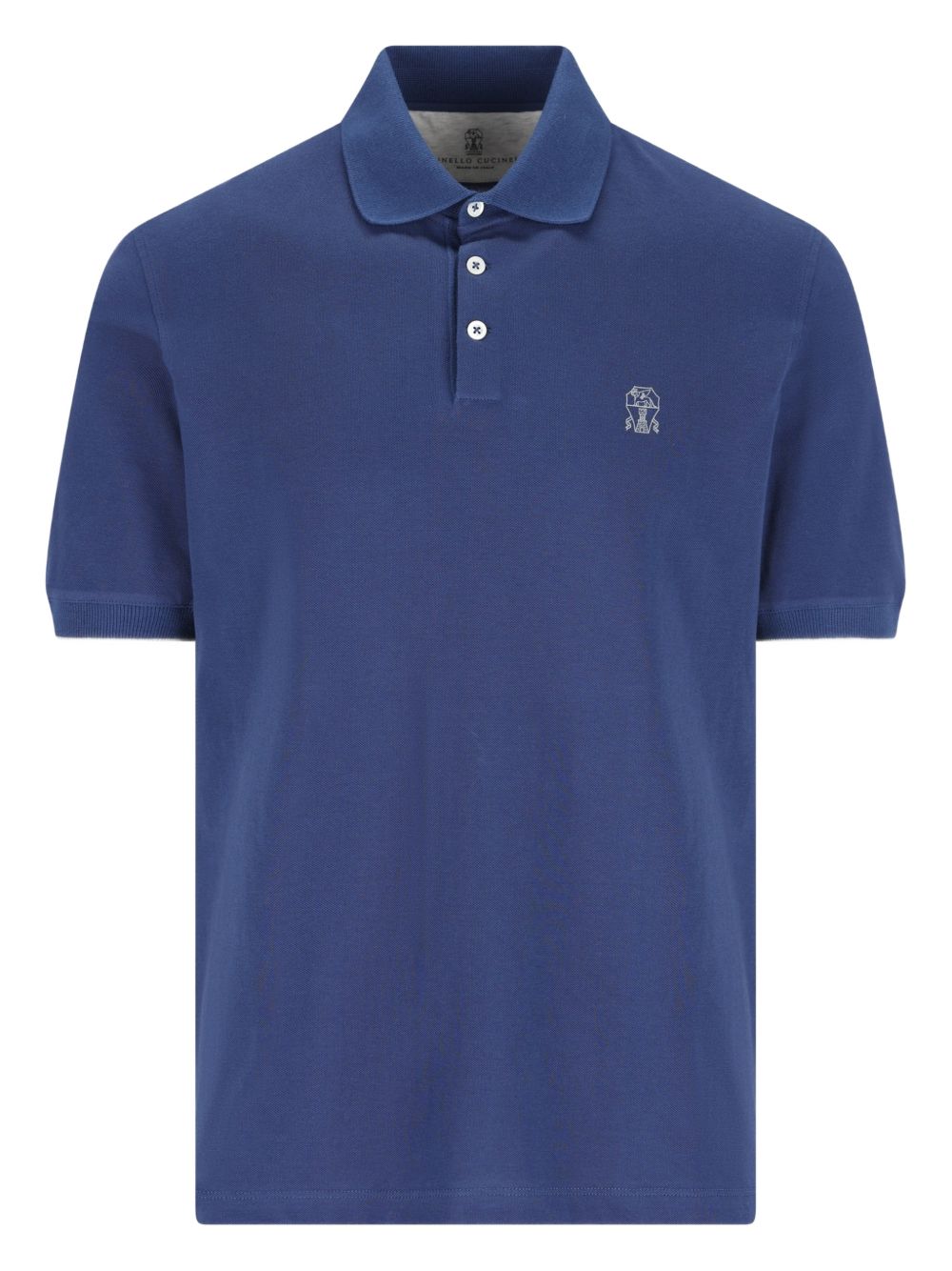 Brunello Cucinelli Men Logo Cotton Polo Shirt BRUNELLO CUCINELLI