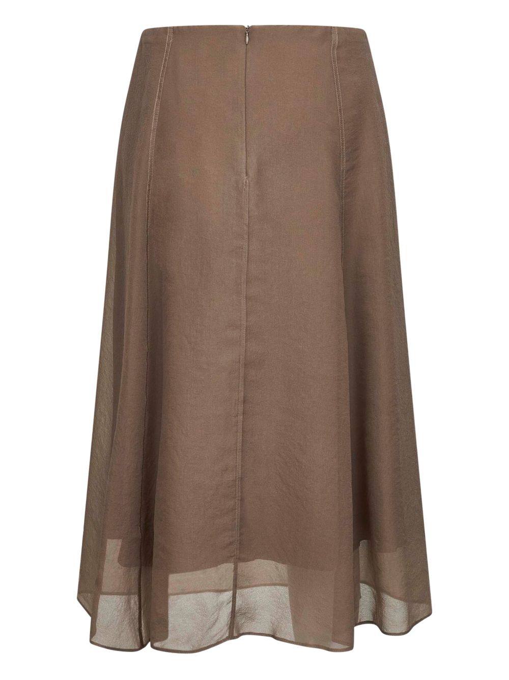 Brunello Cucinelli Women Silk Midi Skirt BRUNELLO CUCINELLI