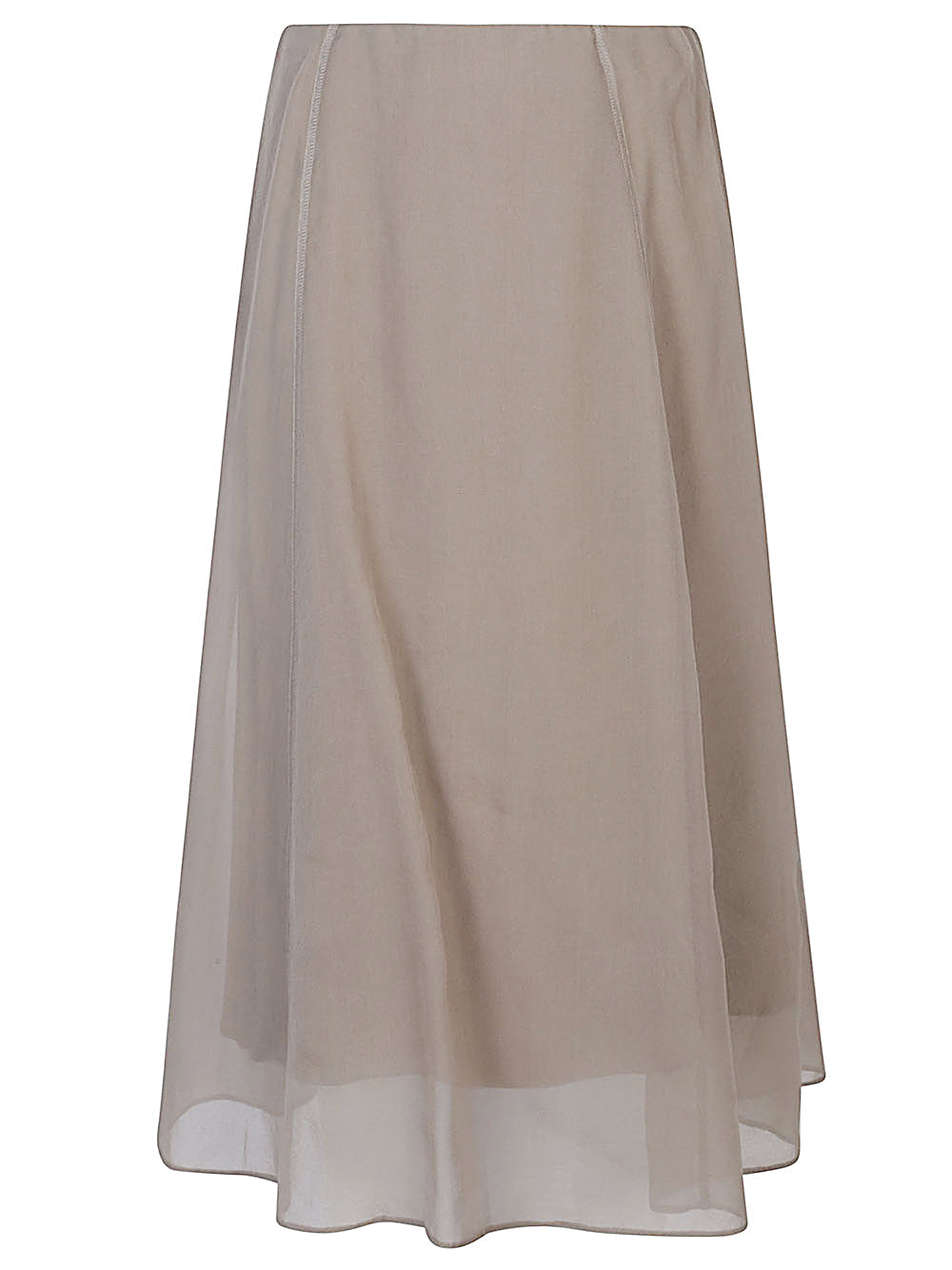 Brunello Cucinelli Women Silk Midi Skirt BRUNELLO CUCINELLI