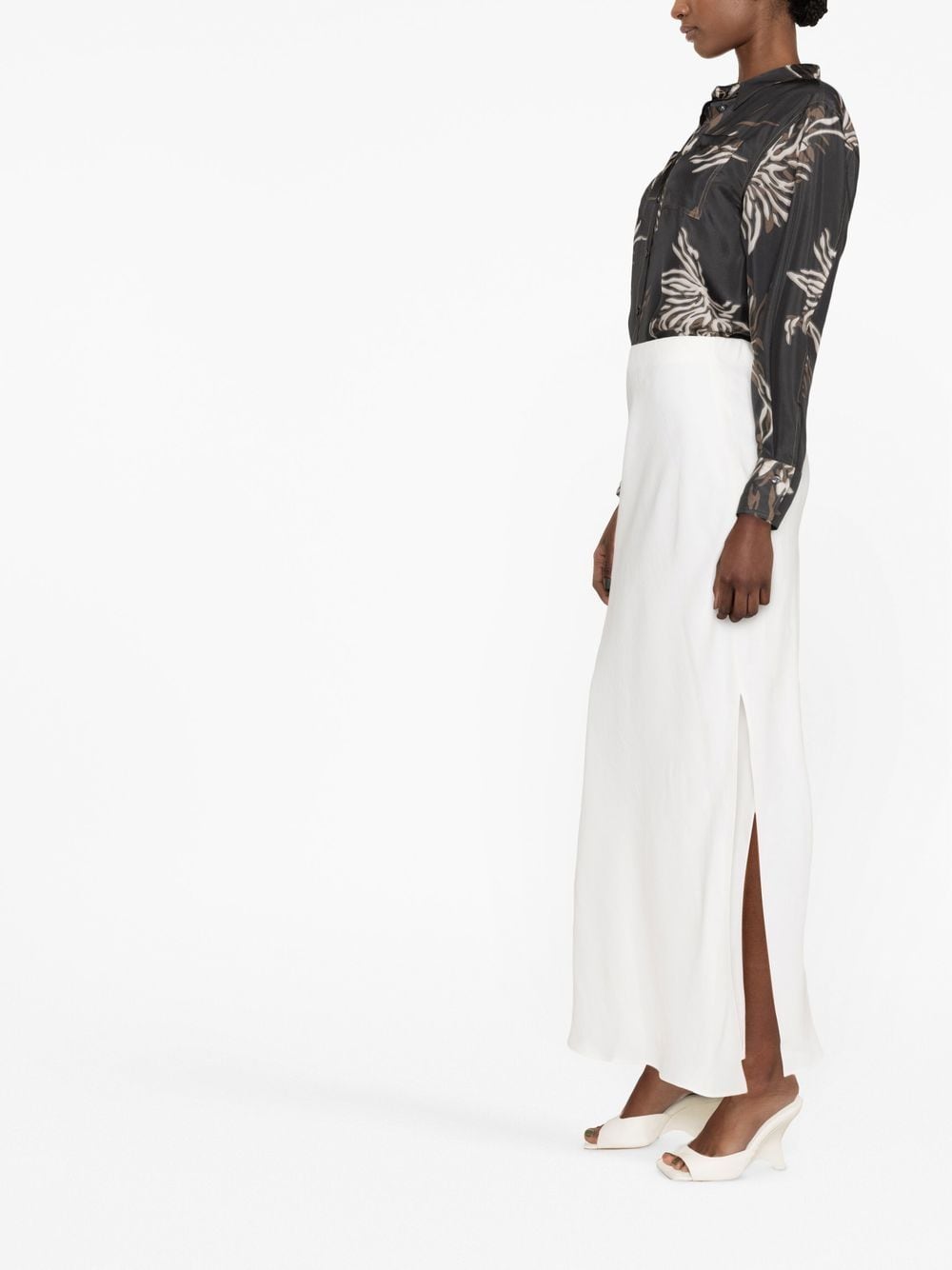 Brunello Cucinelli Women Line Blend Long Skirt