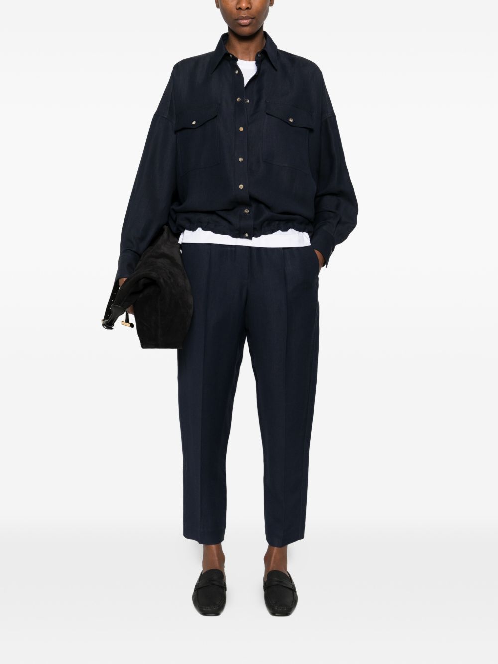 Brunello Cucinelli Women Linen Blend Trousers