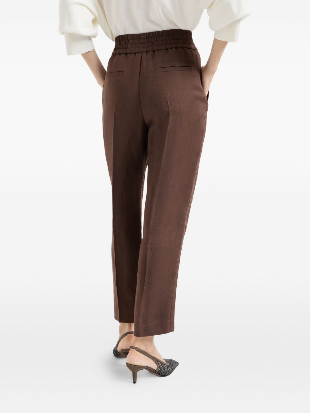 Brunello Cucinelli Women Linen Blend Trousers BRUNELLO CUCINELLI
