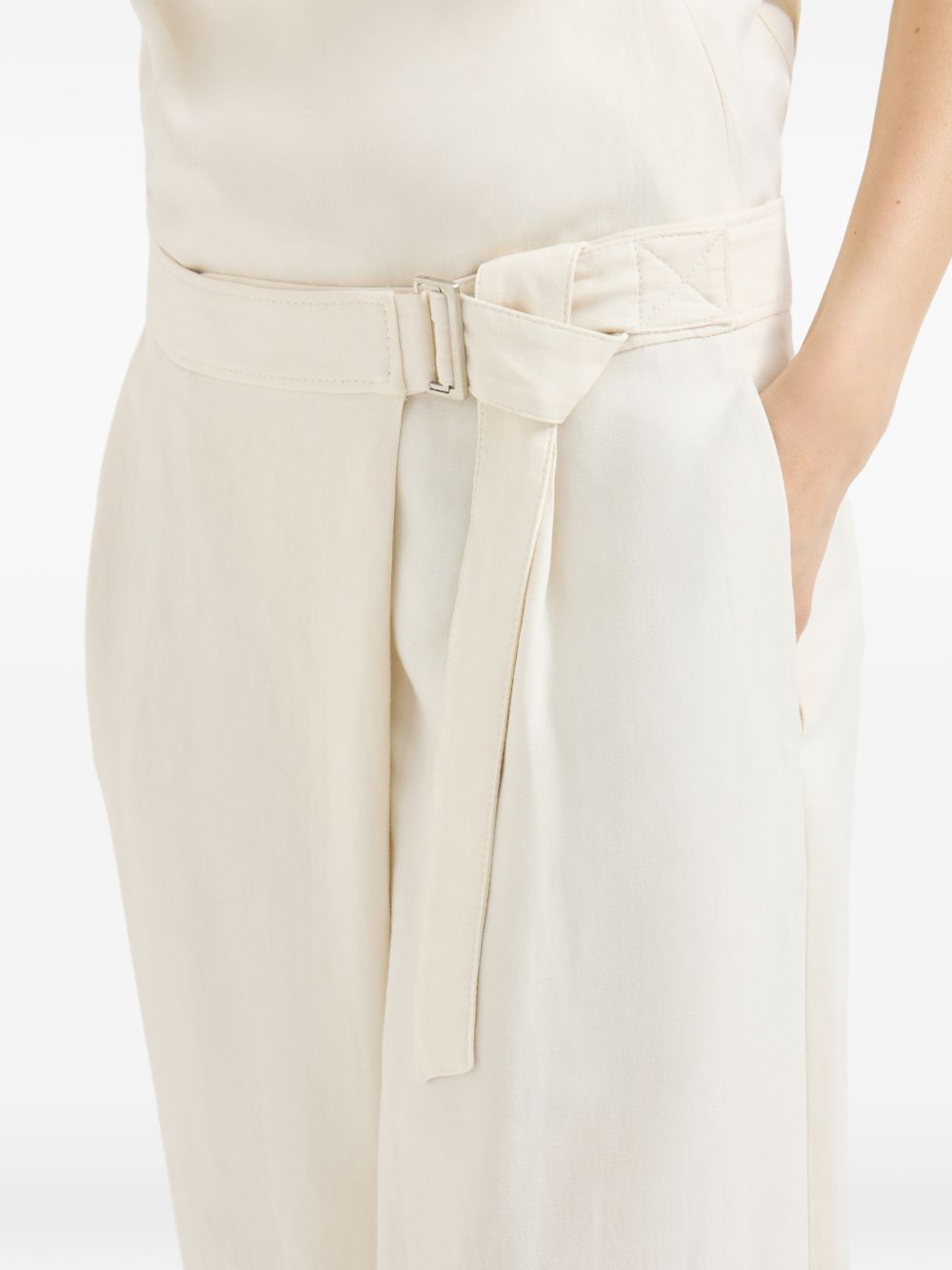 Brunello Cucinelli Women Linen Blend Trousers BRUNELLO CUCINELLI