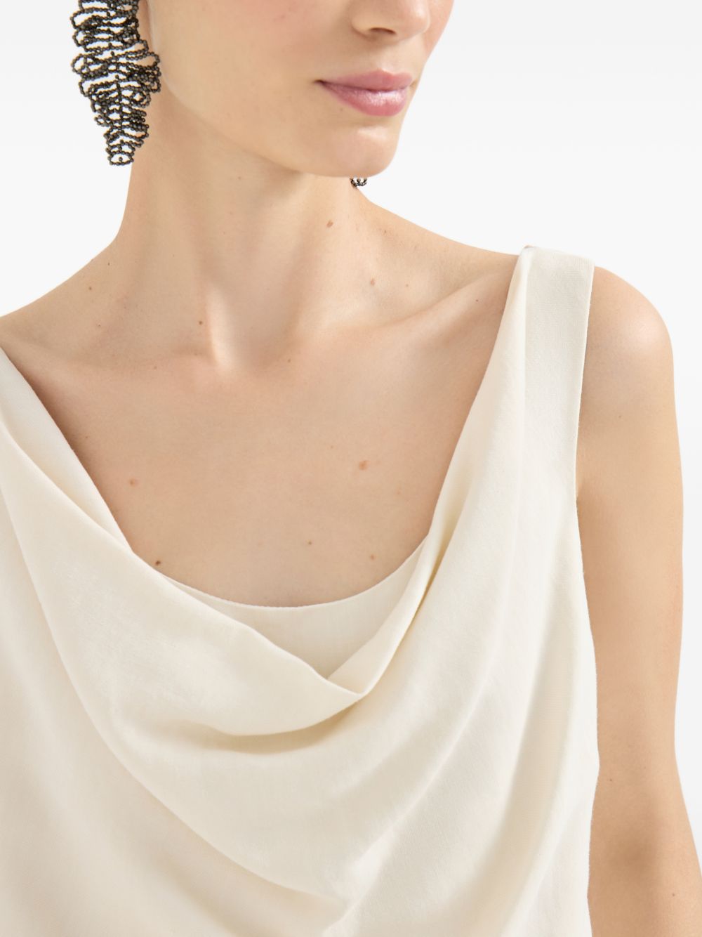 Brunello Cucinelli Women Linen Blend Tank Top BRUNELLO CUCINELLI