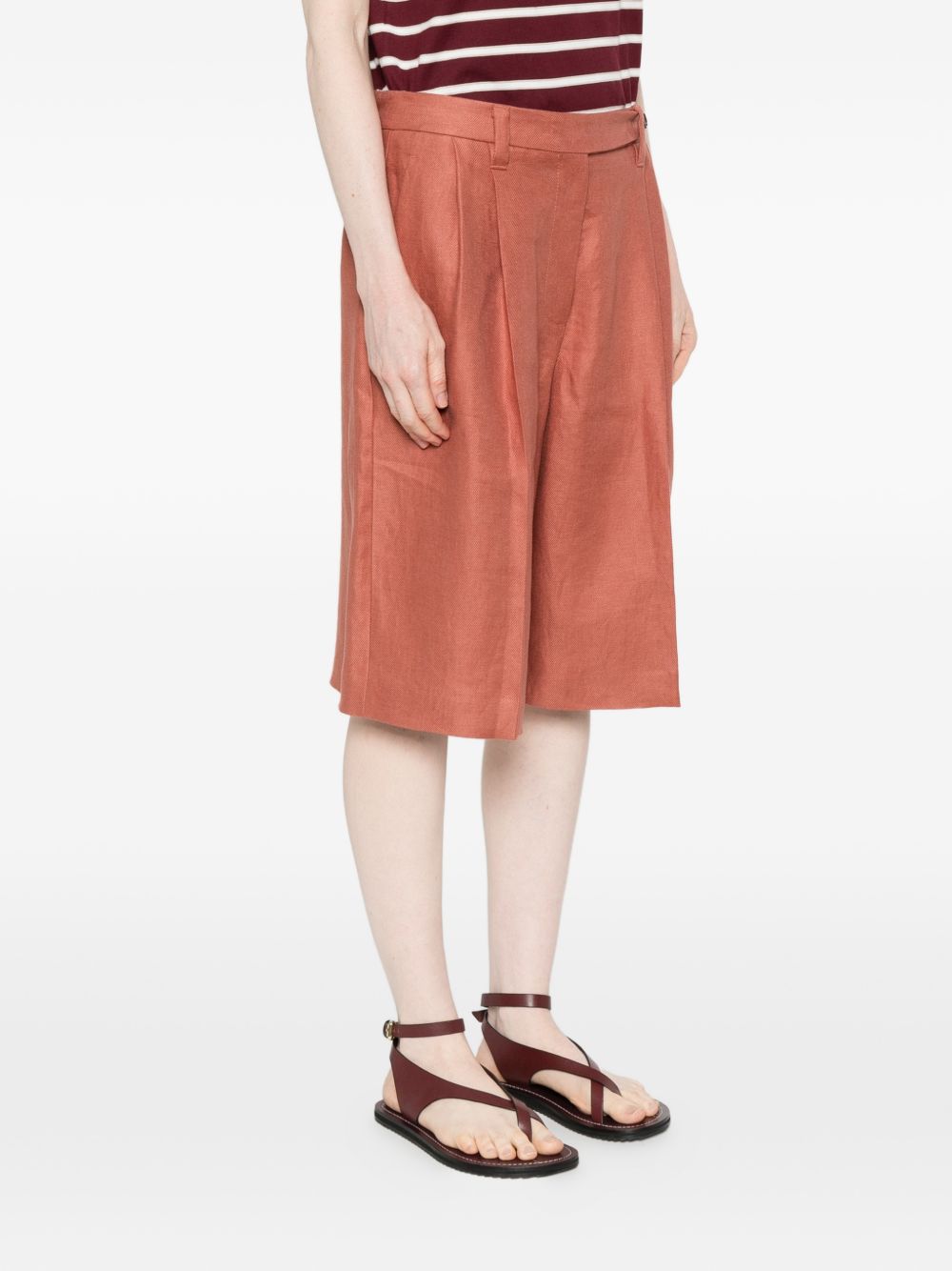 Brunello Cucinelli Women Linen Shorts BRUNELLO CUCINELLI
