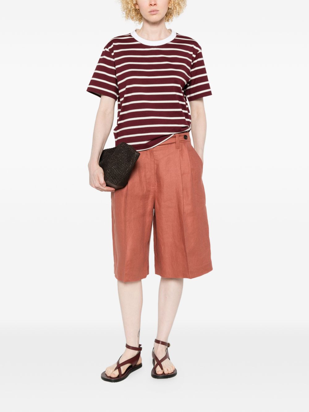Brunello Cucinelli Women Linen Shorts BRUNELLO CUCINELLI
