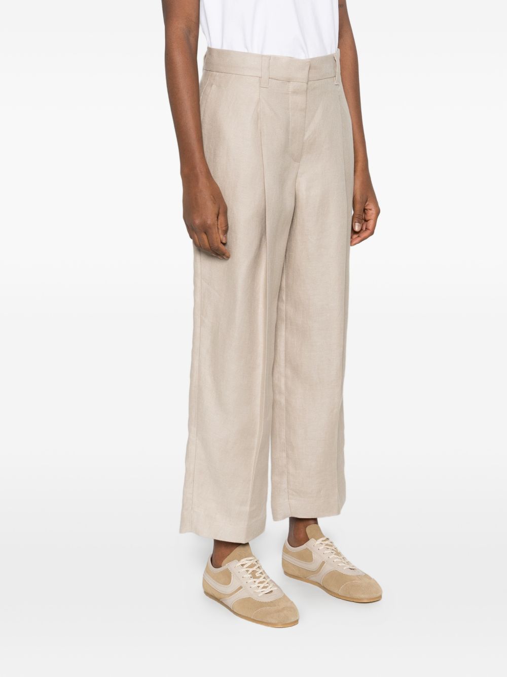 Brunello Cucinelli Women Linen Trousers BRUNELLO CUCINELLI