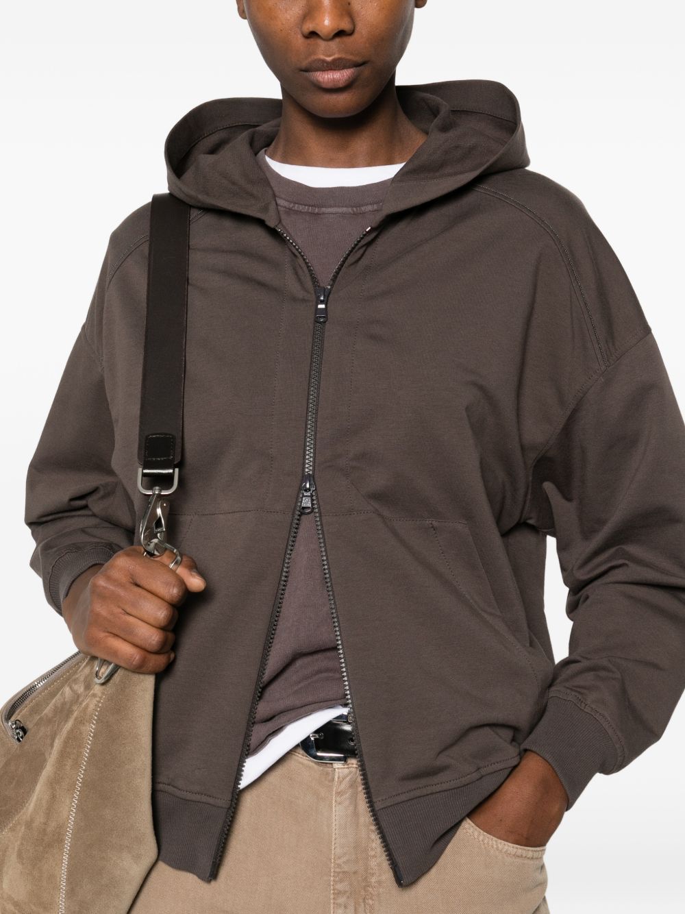 Brunello Cucinelli Women Cotton Hoodie