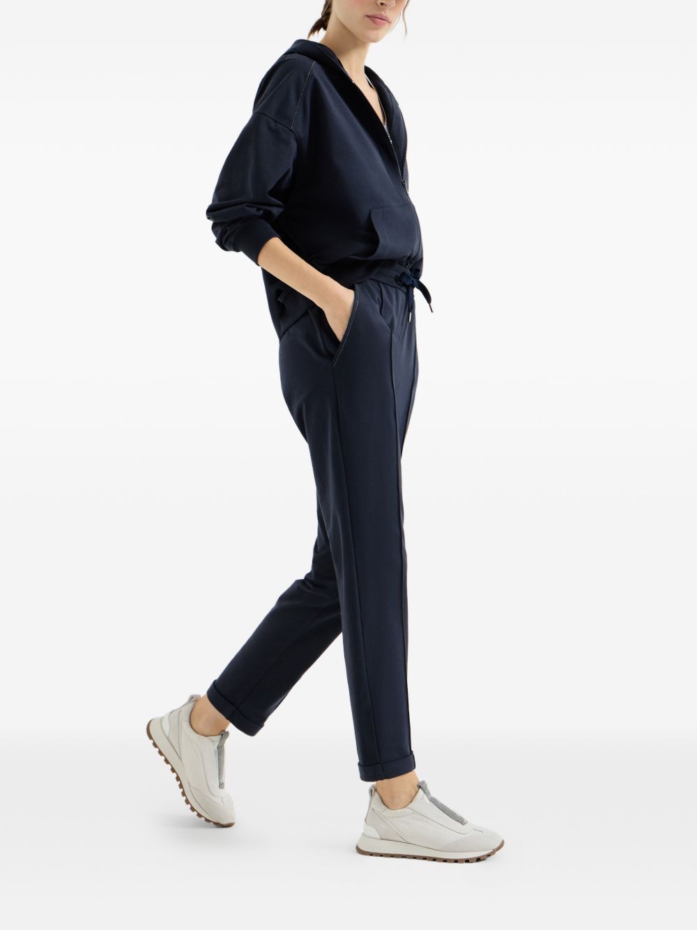Brunello Cucinelli Women Cotton Drawstring Trousers BRUNELLO CUCINELLI