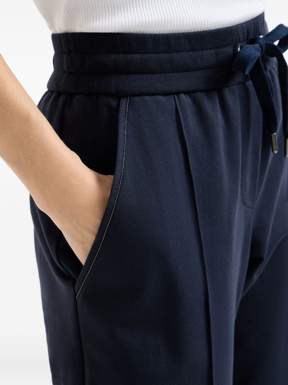 Brunello Cucinelli Women Cotton Drawstring Trousers BRUNELLO CUCINELLI