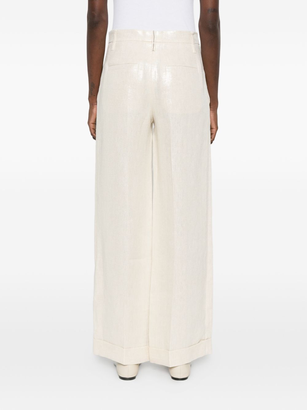 Brunello Cucinelli Women Linen Trousers BRUNELLO CUCINELLI