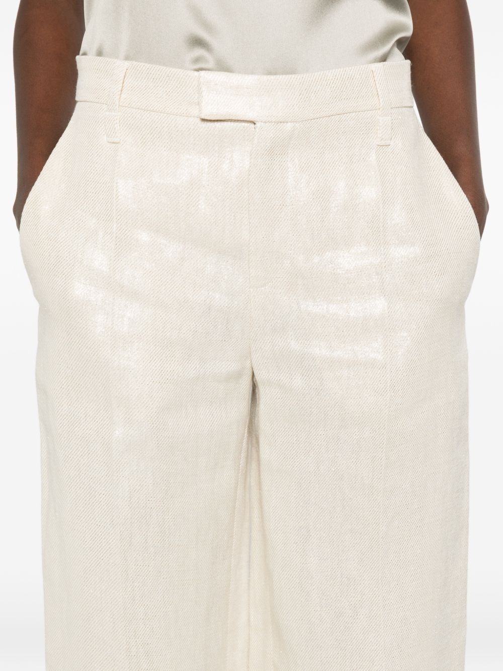 Brunello Cucinelli Women Linen Trousers BRUNELLO CUCINELLI