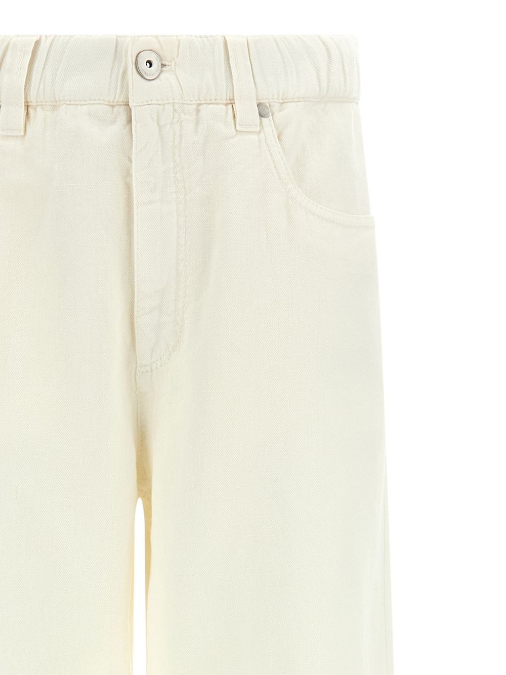 Brunello Cucinelli Women Cotton And Linen Blend Trousers BRUNELLO CUCINELLI