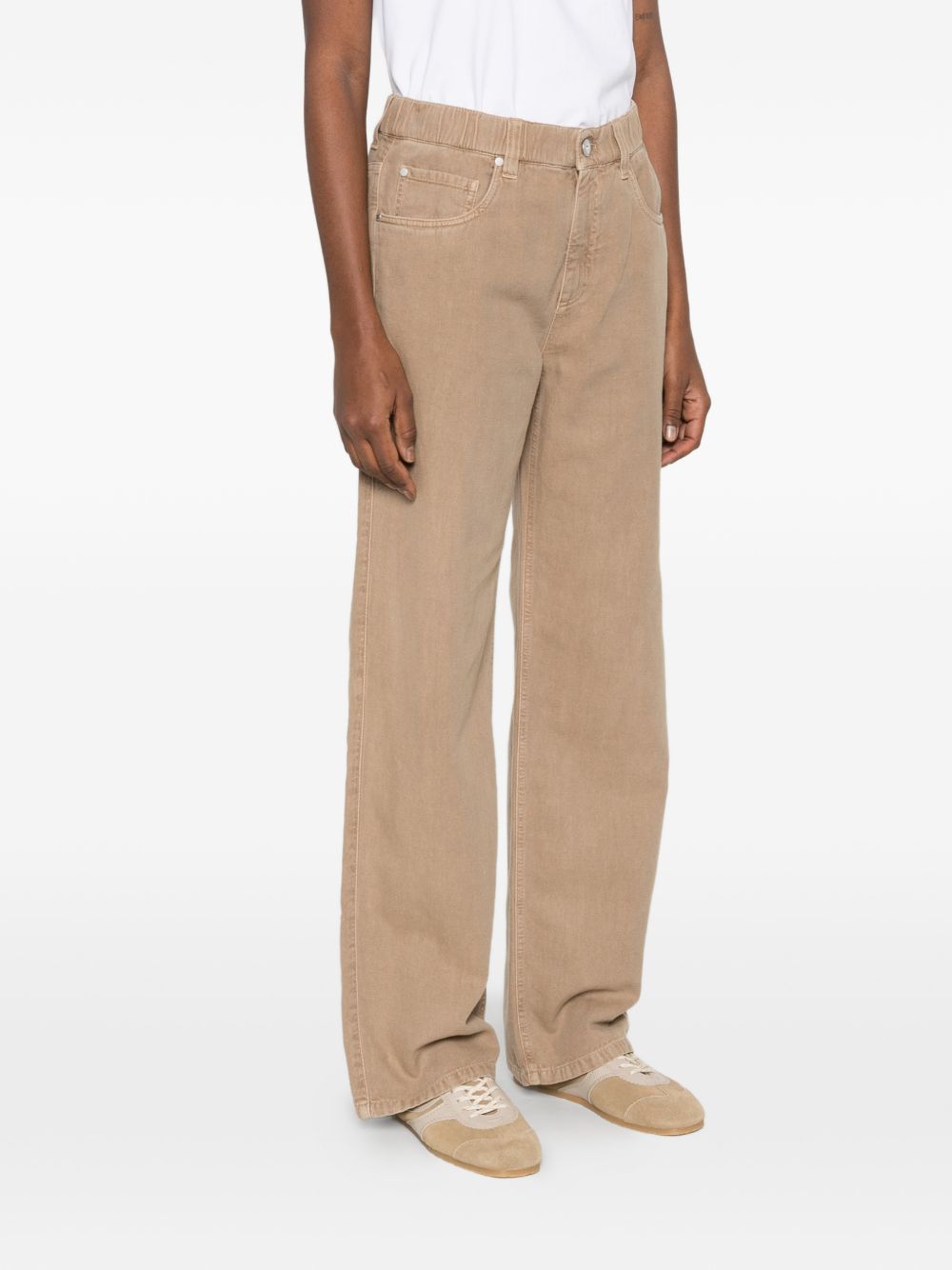Brunello Cucinelli Women Cotton And Linen Blend Trousers