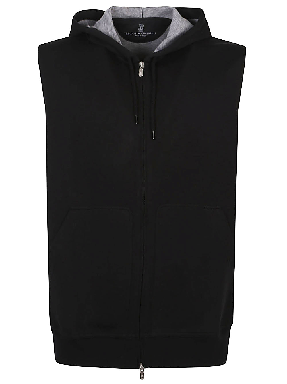 Brunello Cucinelli Men Sleeveless Hoodie BRUNELLO CUCINELLI