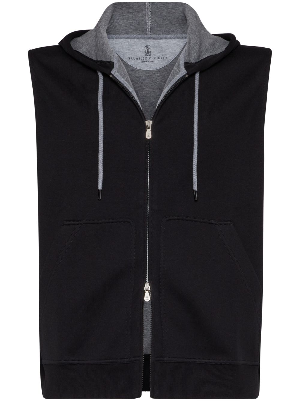 Brunello Cucinelli Men Sleeveless Hoodie BRUNELLO CUCINELLI