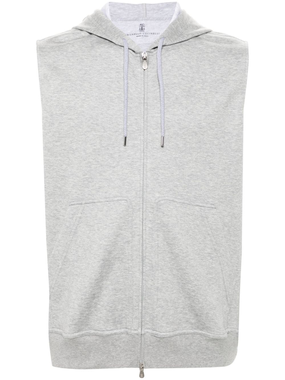 Brunello Cucinelli Men Sleeveless Hoodie