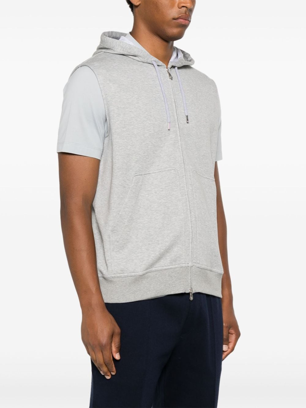 Brunello Cucinelli Men Sleeveless Hoodie