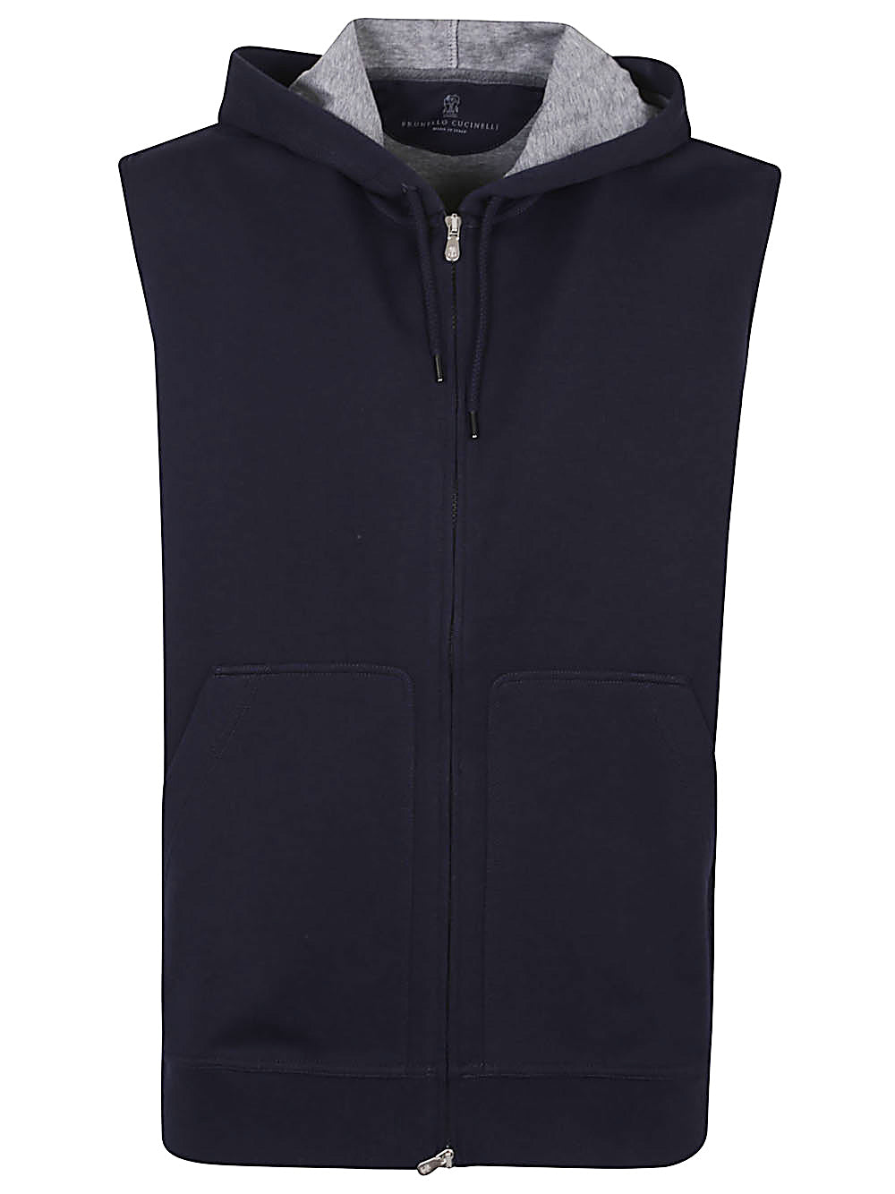 Brunello Cucinelli Men Sleeveless Hoodie BRUNELLO CUCINELLI