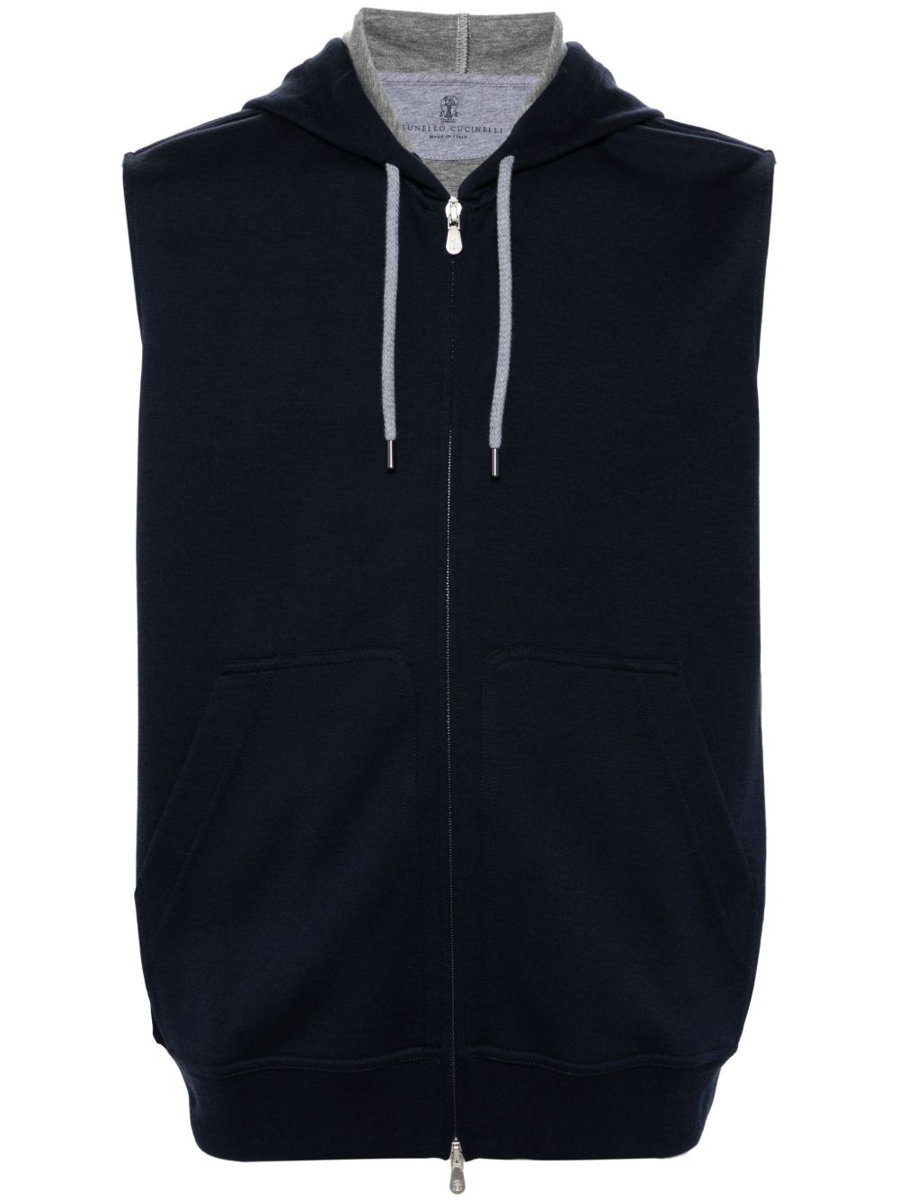 Brunello Cucinelli Men Sleeveless Hoodie BRUNELLO CUCINELLI