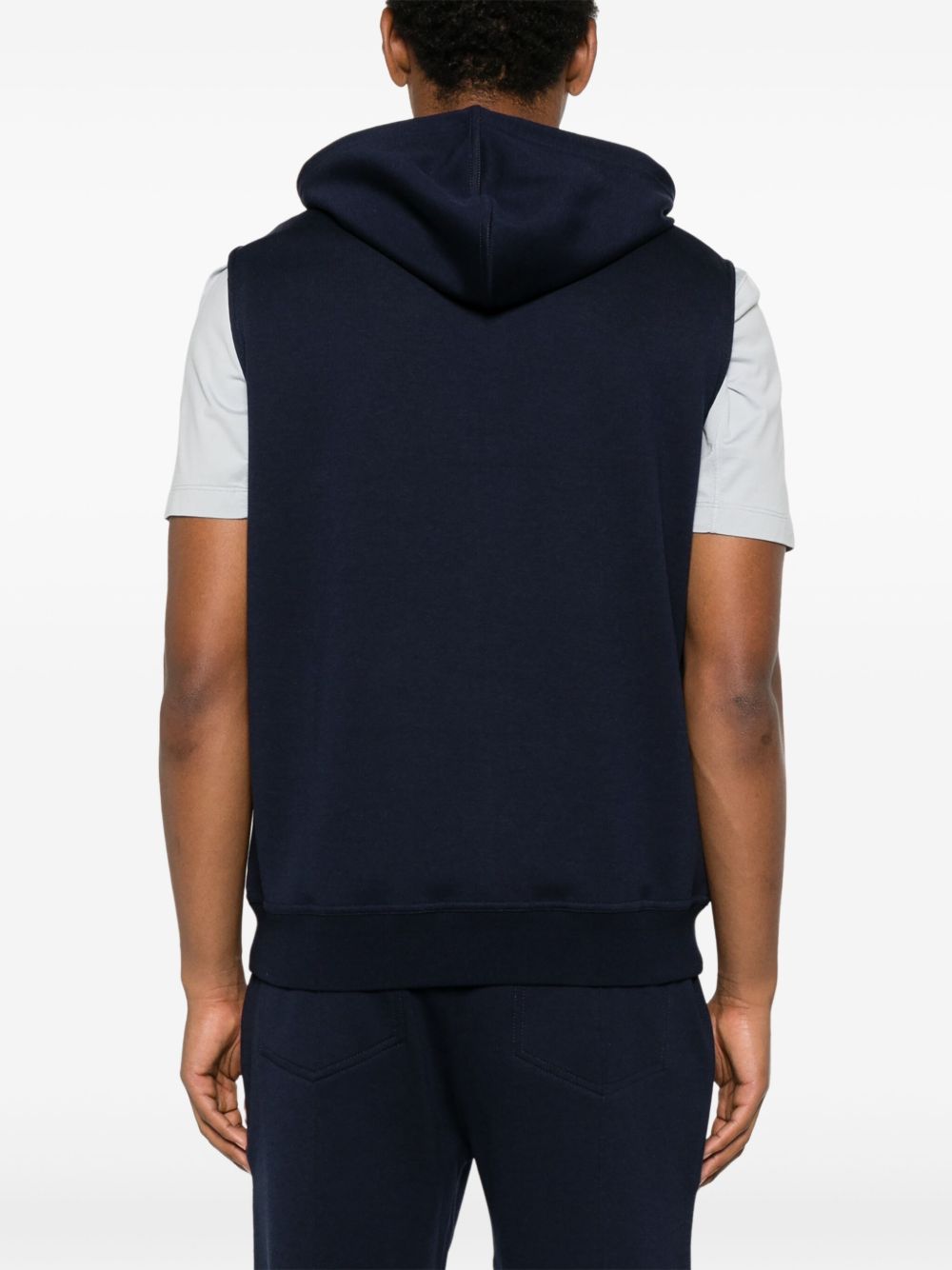 Brunello Cucinelli Men Sleeveless Hoodie BRUNELLO CUCINELLI