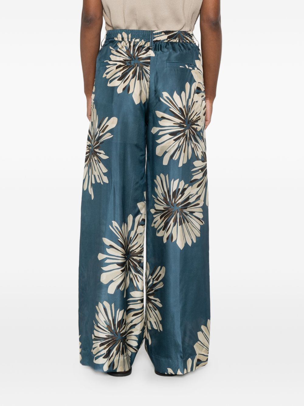 Brunello Cucinelli Women Printed Silk Trousers BRUNELLO CUCINELLI