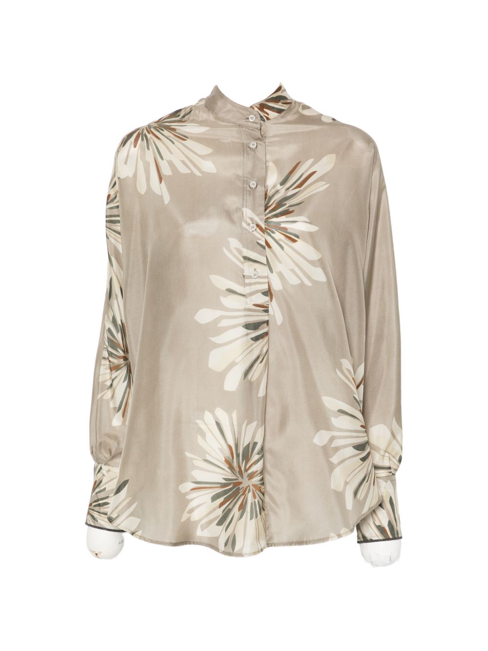 Brunello Cucinelli Women Printed Silk Shirt BRUNELLO CUCINELLI