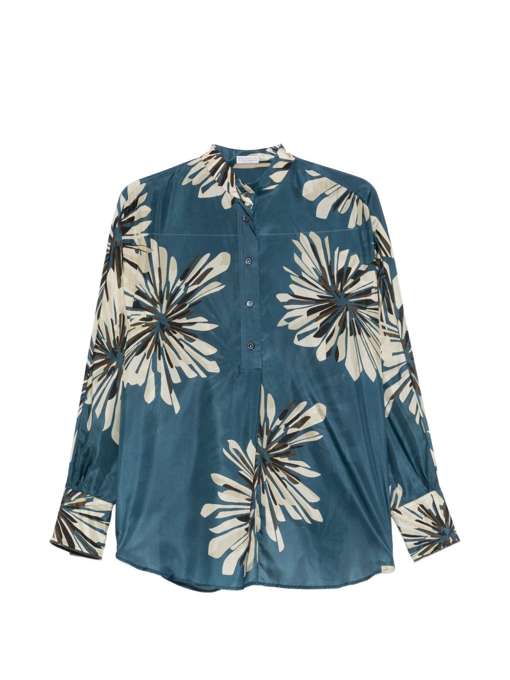 Brunello Cucinelli Women Printed Silk Shirt BRUNELLO CUCINELLI