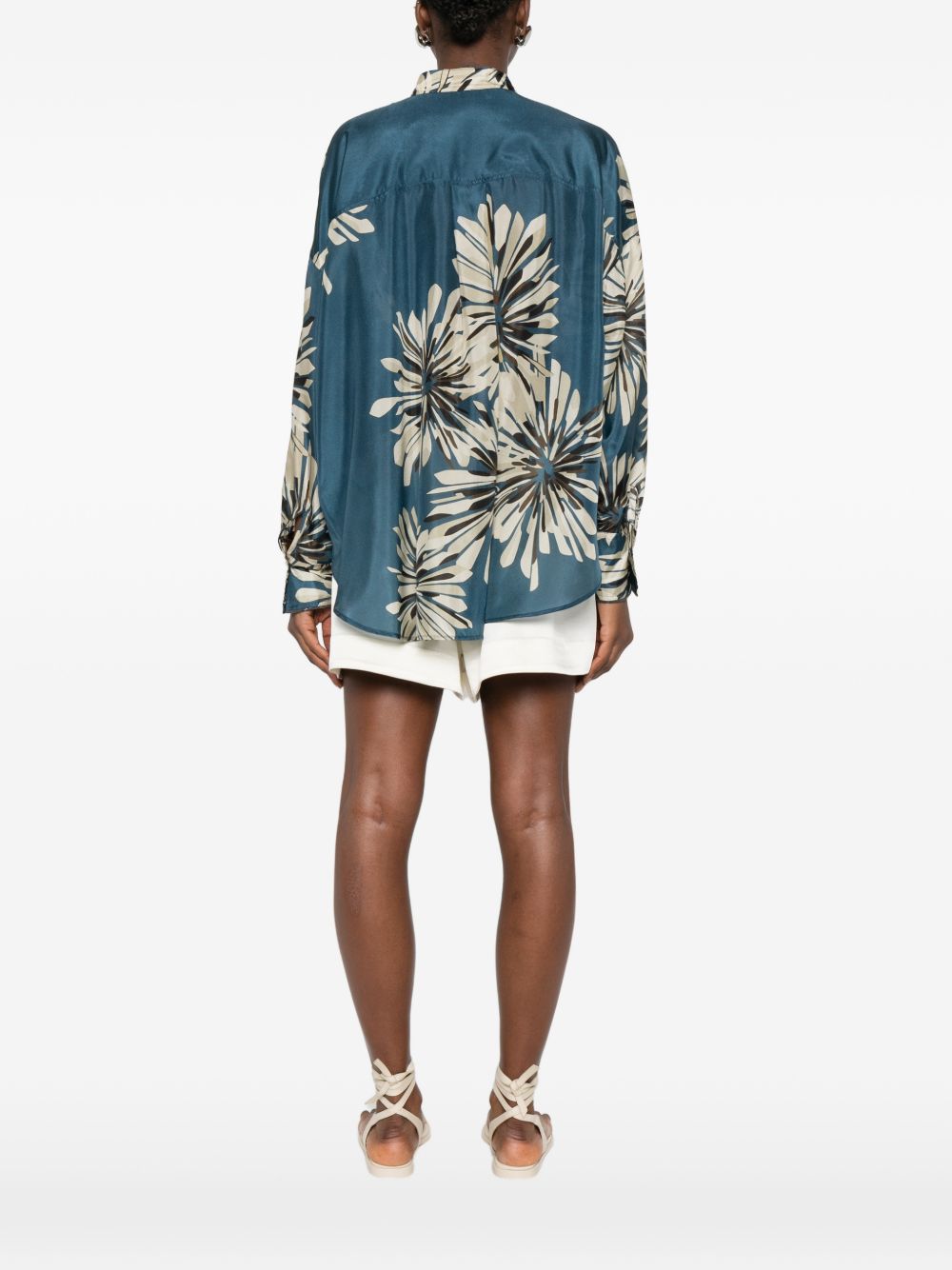 Brunello Cucinelli Women Printed Silk Shirt BRUNELLO CUCINELLI