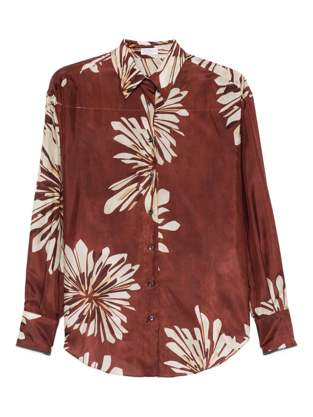 Brunello Cucinelli Women Printed Silk Shirt BRUNELLO CUCINELLI