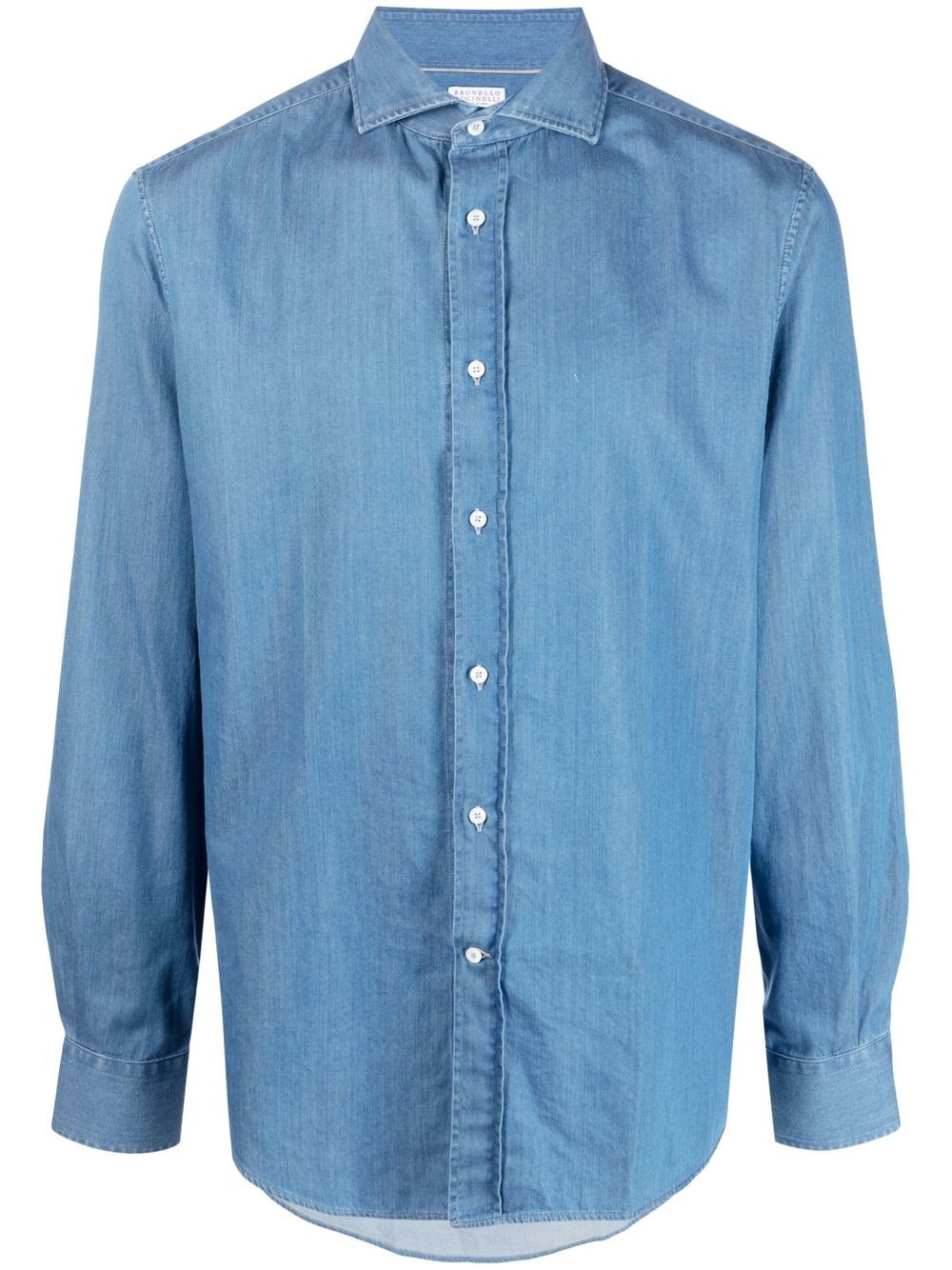 Brunello Cucinelli Men Denim Cotton Shirt BRUNELLO CUCINELLI