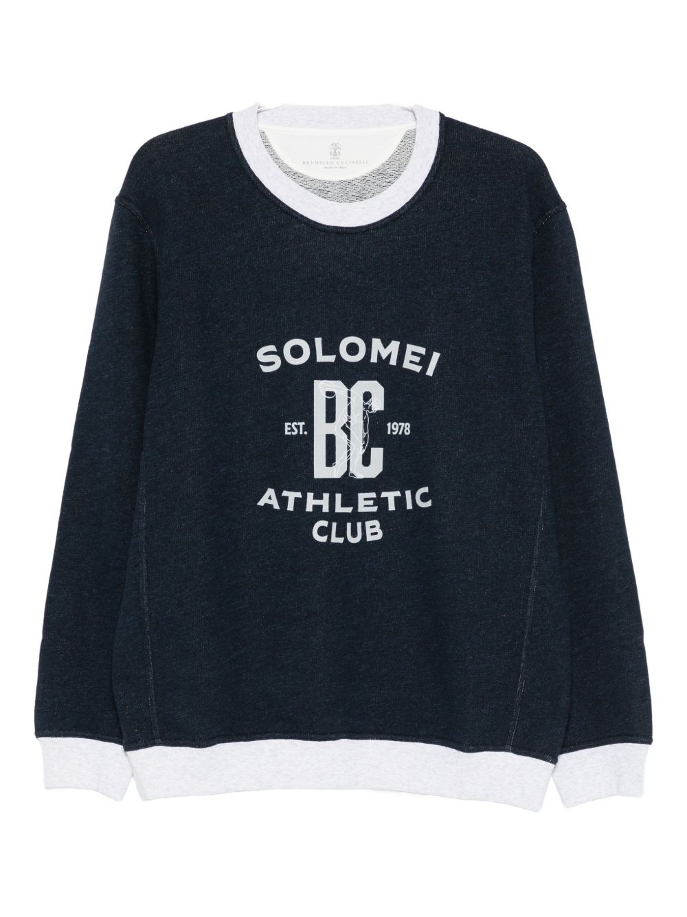 Brunello Cucinelli Men Logo Cotton Sweatshirt BRUNELLO CUCINELLI